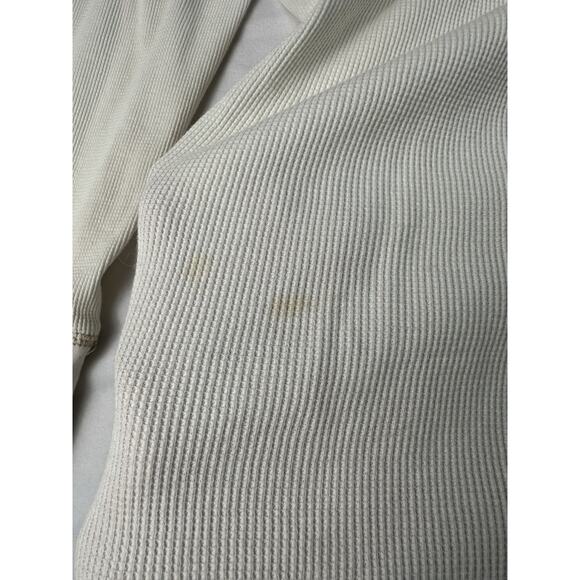 Ralph Lauren Active Cream Gold 1/4 Zip Womens Plus Size 1x Y2K Cyber Goth Grunge - Picture 6 of 7